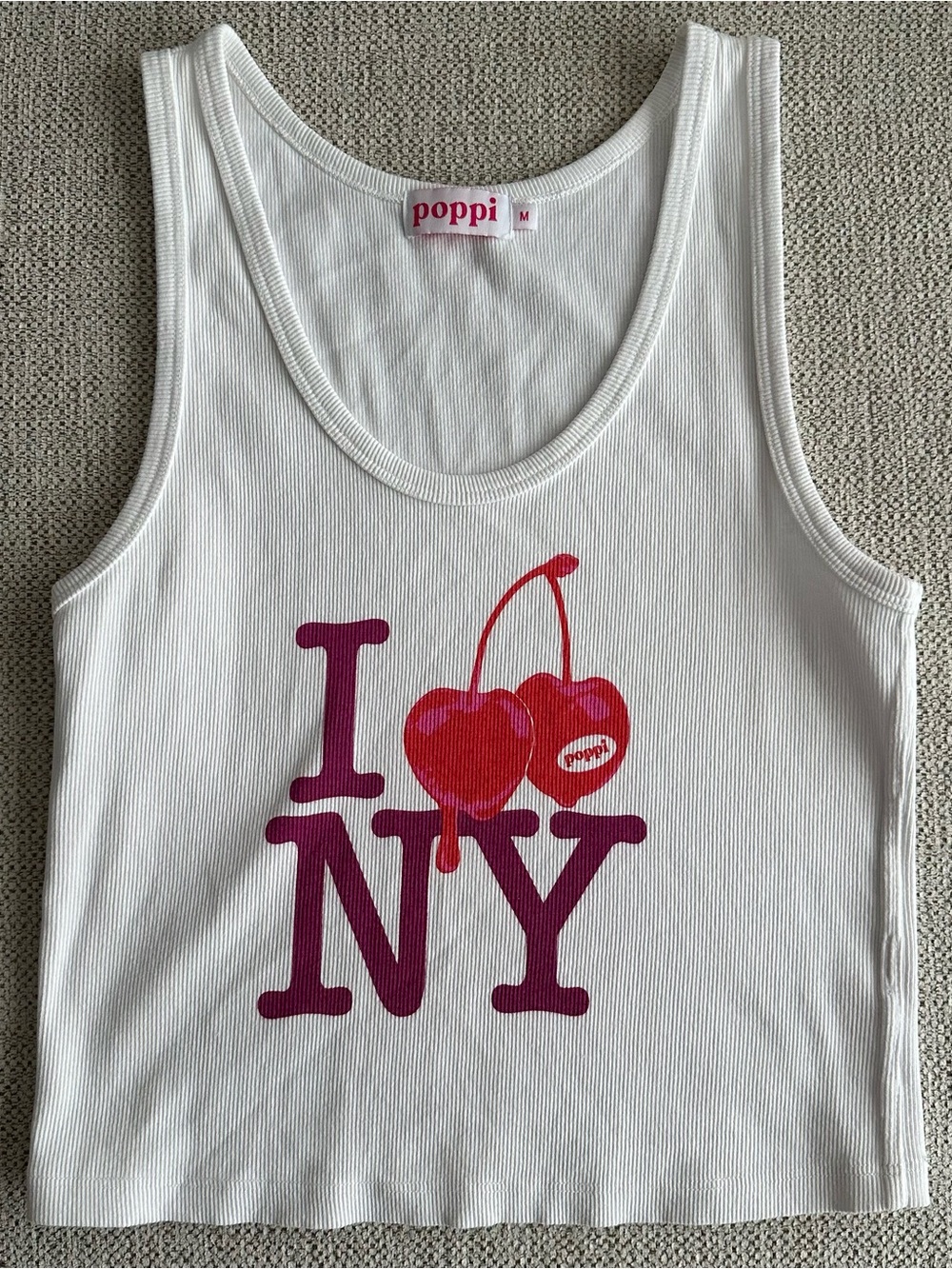 Poppi I Heart NY Cherry Tank Top